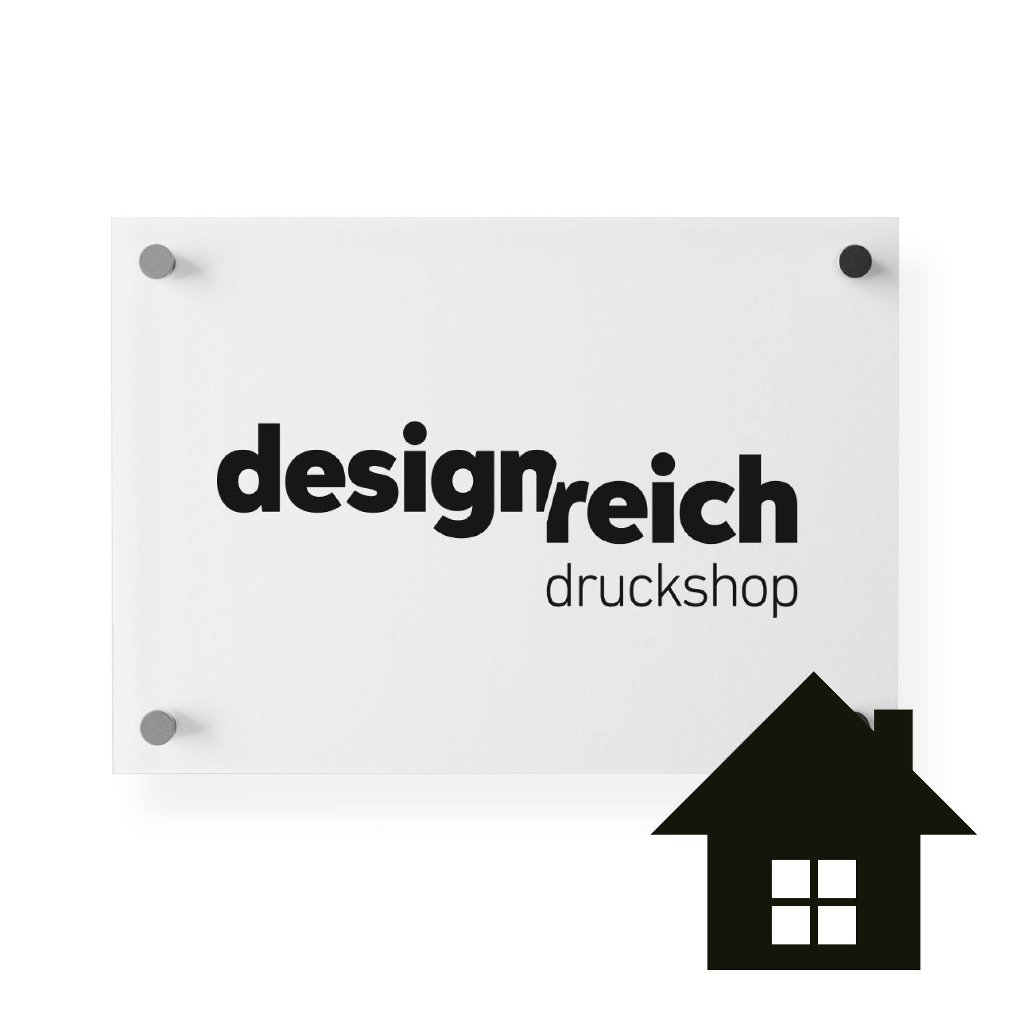 Gestalten und drucken Sie Schilder für den Innenbereich in unserem Shop.