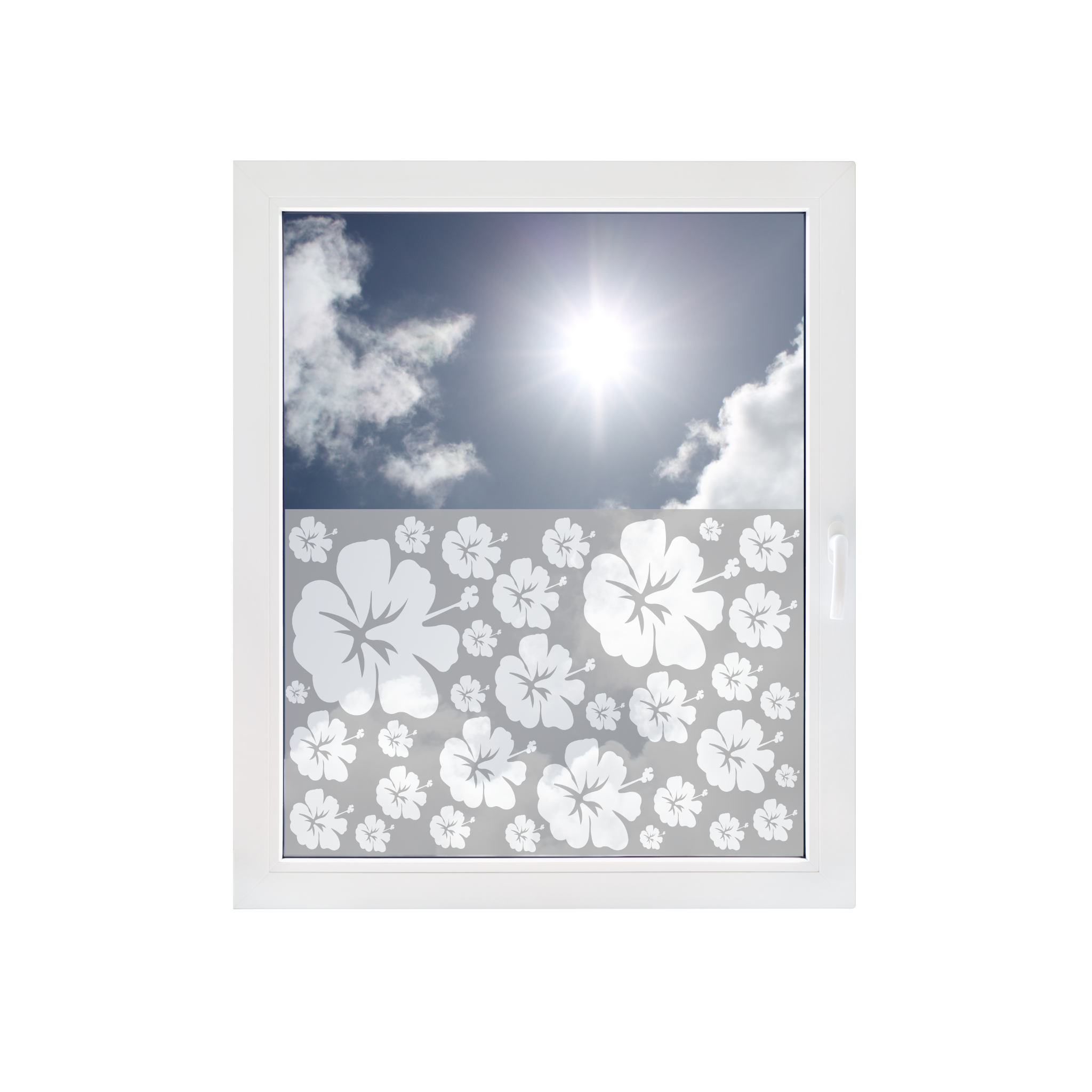 Fensterfolie mit Blumenmuster günstig bestellen im Onlineshop von Designreich.