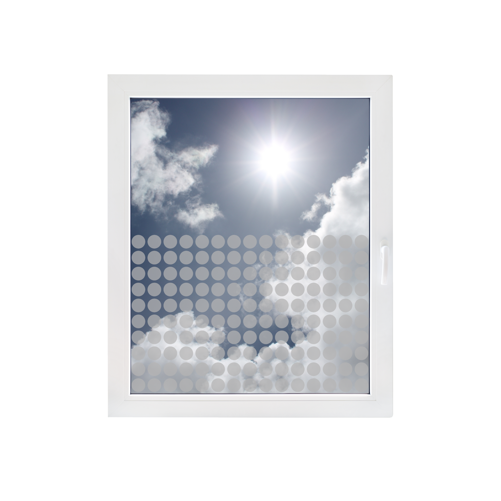 Sichtschutzfolie mit Punktemuster günstig bestellen im Onlineshop von Designreich.