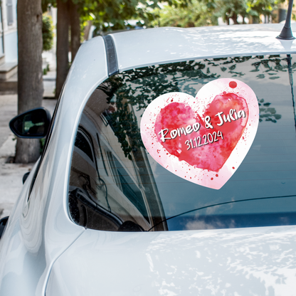 Sticker & Aufkleber für Hochzeiten, Valentinstag usw. selbst gestalten