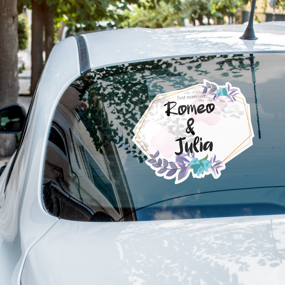 Hochzeitsaufkleber & Sticker für Autos, Fenster, Dekorationen, Geschenke usw.